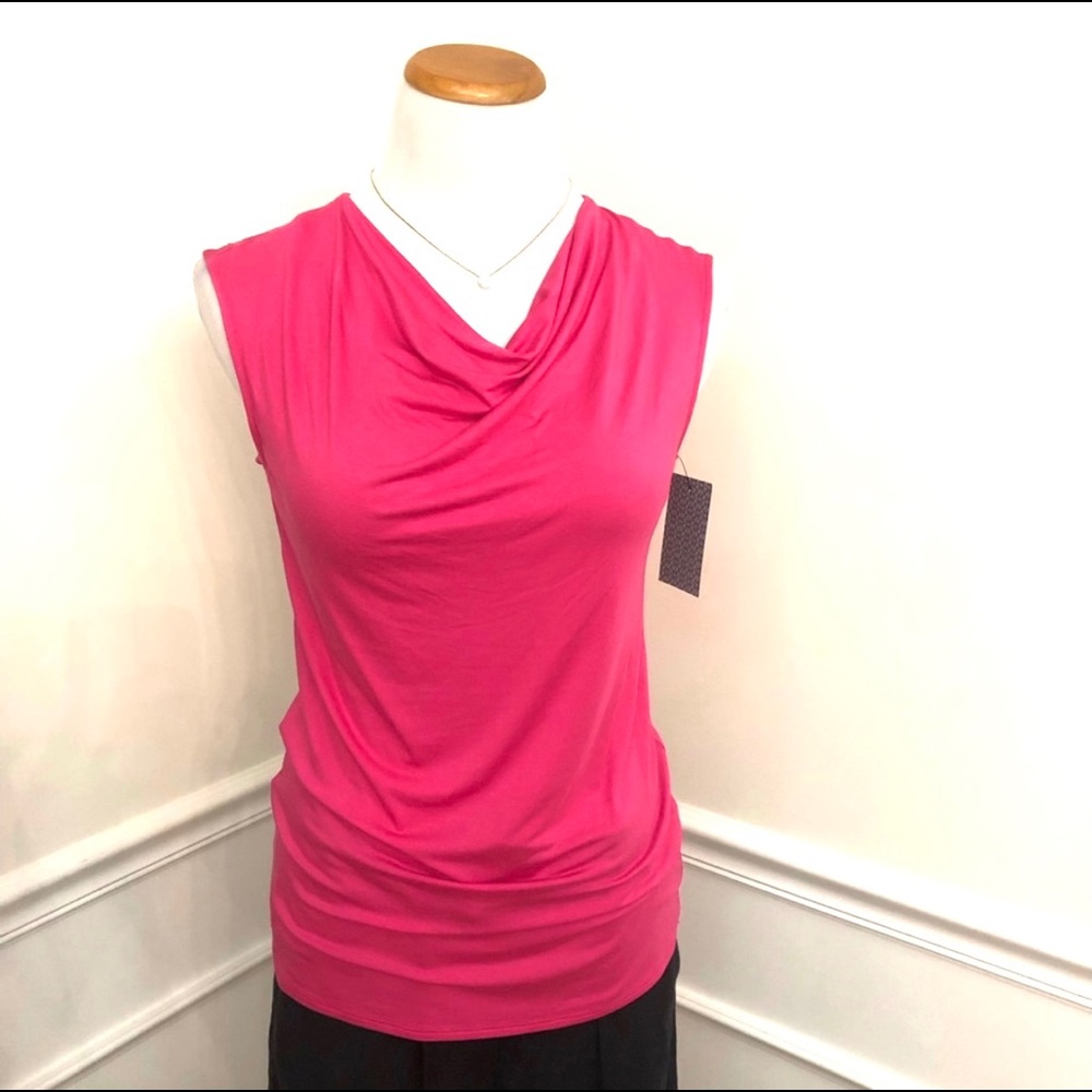 Susina Cowl Neck Sleeveless Top